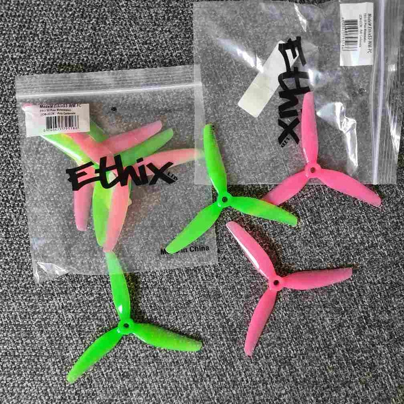 HQProp Ethix S3 Watermelon 5031 5x3.1 5 Inch 3-Blade Propeller