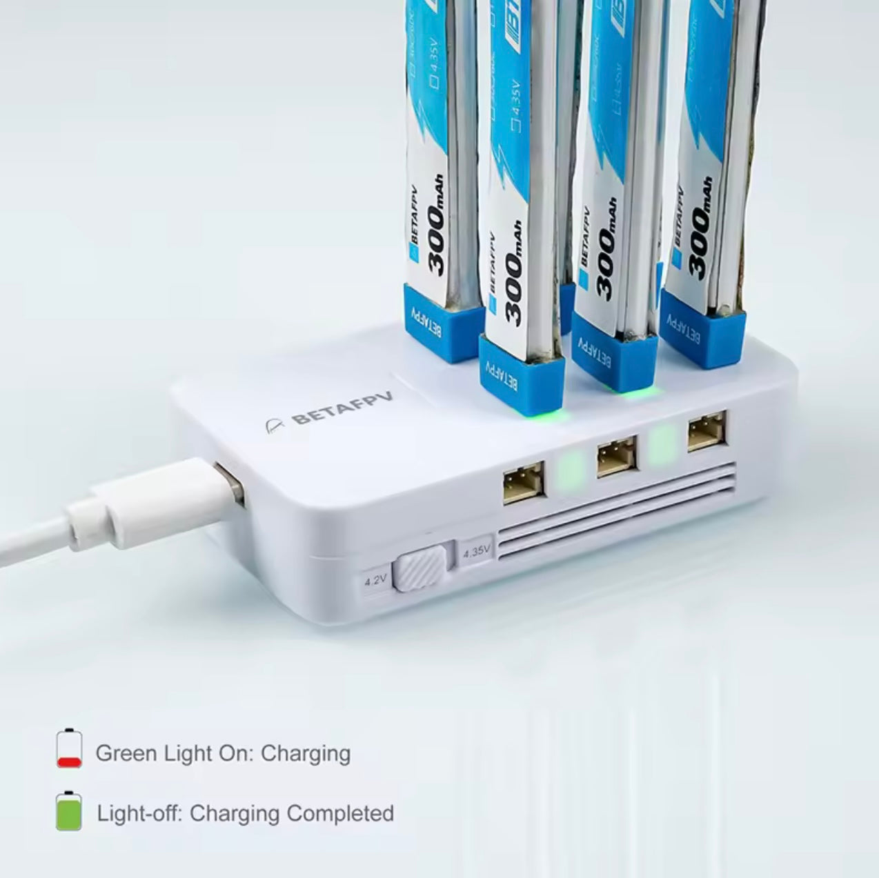 BETAFPV 6 Ports 1S Battery Charger 30W Power Adapter Type-C Charger