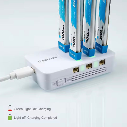 BETAFPV 6 Ports 1S Battery Charger 30W Power Adapter Type-C Charger