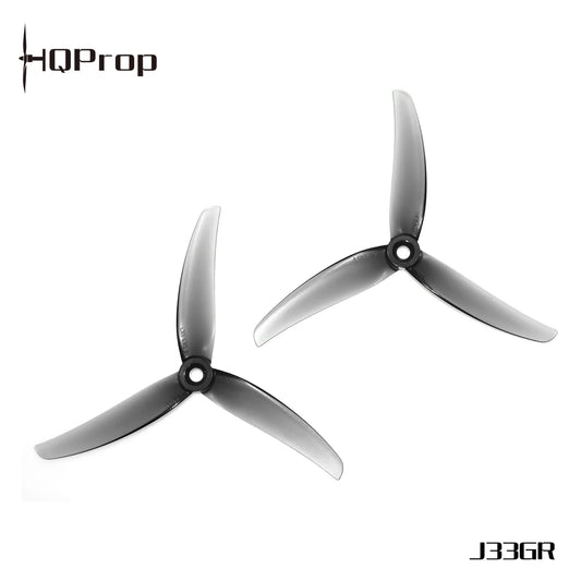 HqProp J33 Freestyle 4.9x3.3x3 (2 Forward, 2 Reverse) (Gray)